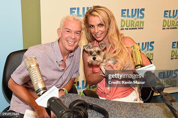 Britney Spears visits "The Elvis Duran Z100 Morning Show" at Z100 Studio on August 26, 2016 in New York City.