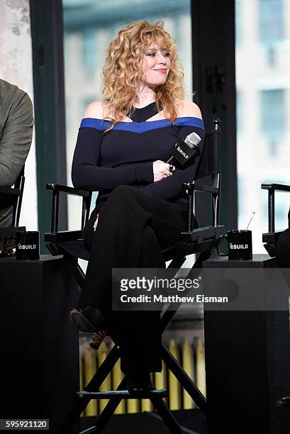 Natasha Lyonne attends AOL Build Presents Clea DuVall, Vincent Piazza and Natasha Lyonne discussing their film "The Intervention" at AOL HQ on August...