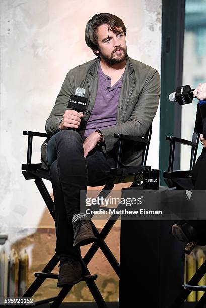 Vincent Piazza attends AOL Build Presents Clea DuVall, Vincent Piazza and Natasha Lyonne discussing their film "The Intervention" at AOL HQ on August...