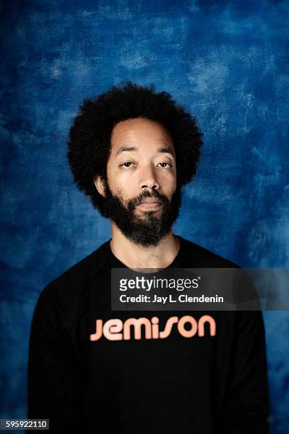 Actor Wyatt Cenac of 'People of Earth' is photographed for Los Angeles Times at San Diego Comic Con on July 22, 2016 in San Diego, California.
