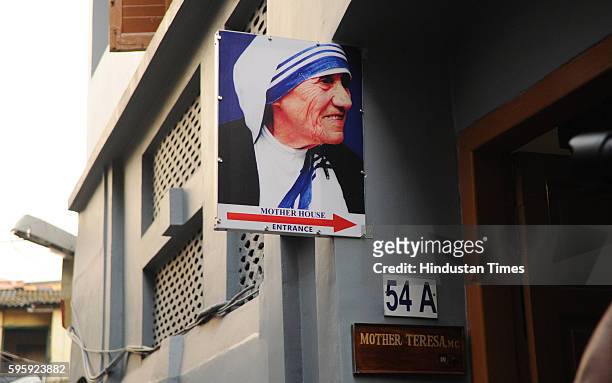 Mother Teresa's 106th birth anniversary at Mother House on August 26, 2016 in Kolkata, India.