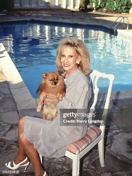 Singer Tammy Wynette poses for a portrait at home in 1995 in Franklin, Tennessee.