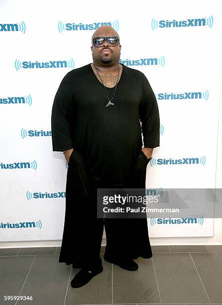 Singer CeeLo Green visits the SiriusXM Stuios on August 26, 2016 in New York City.