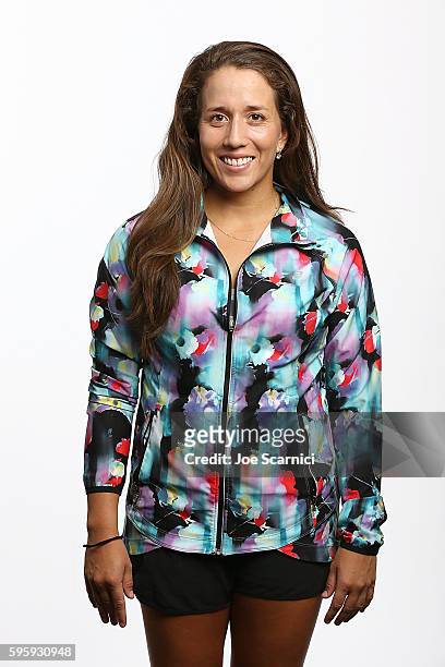 Irina Falconi of USA poses for a WTA Portrait at Arthur Ashe Stadium on August 26, 2016 in New York City.