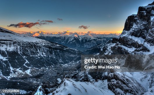 Sunset at Leukerbad