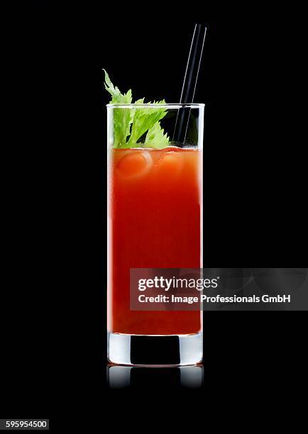 bloody mary with straw - bloody mary stock pictures, royalty-free photos & images