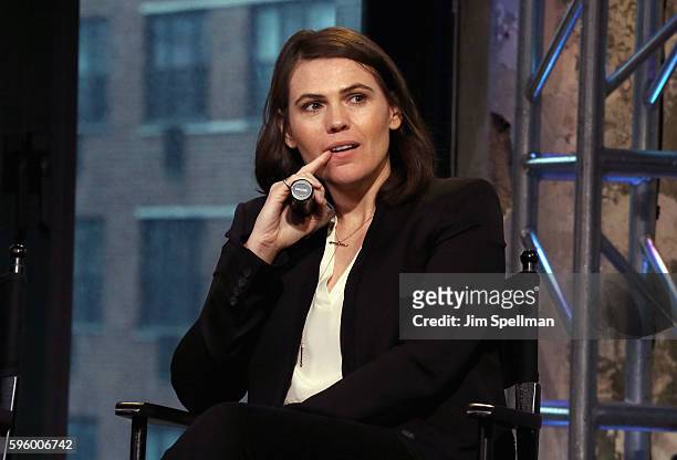 Director Clea DuVall attends the AOL Build Presents Clea DuVall, Vincent Piazza & Natasha Lyonne discussing their film "The Intervention" at AOL HQ...