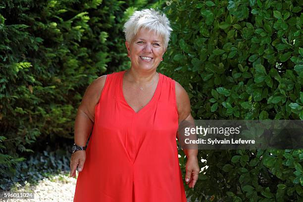Mimie Mathy attends 9th Angouleme French-Speaking Film Festival on August 26, 2016 in Angouleme, France.