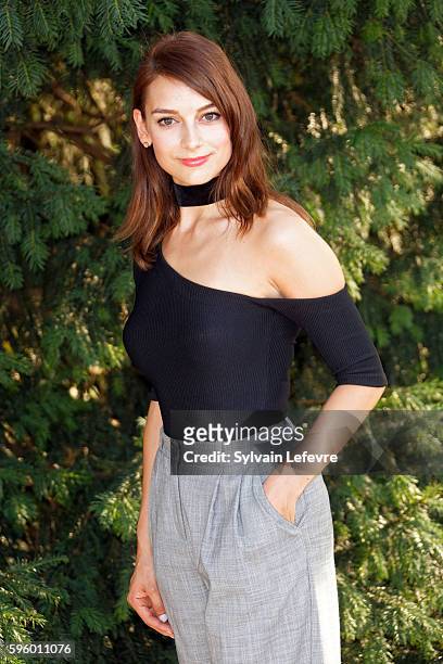 Sophie Desmarais attends 9th Angouleme French-Speaking Film Festival on August 26, 2016 in Angouleme, France.