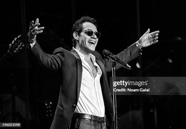 Singer-songwriter Marc Anthony performs in concert at Radio City Music Hall on August 26, 2016 in New York City.