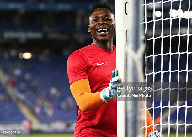 Carlos Kameni during La Liga match between F.C. Barcelona v Betis, in Barcelona, on August 26, 2016.