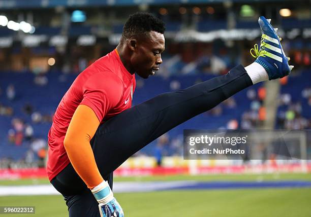 Carlos Kameni during La Liga match between F.C. Barcelona v Betis, in Barcelona, on August 26, 2016.