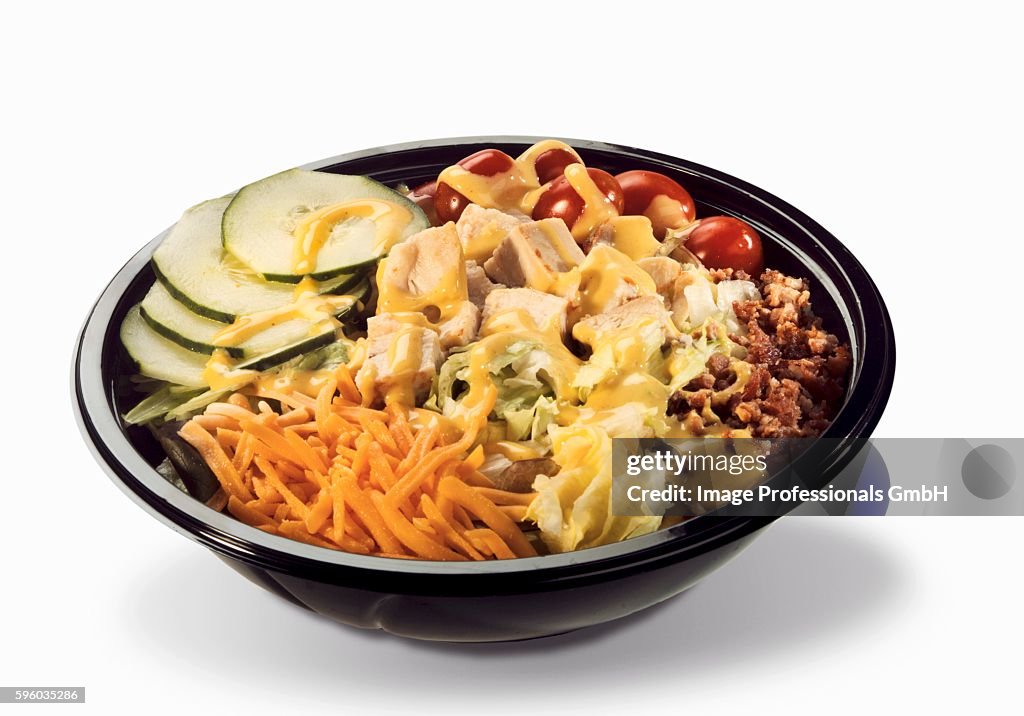 Cobb Salad in Plastic To Go Container