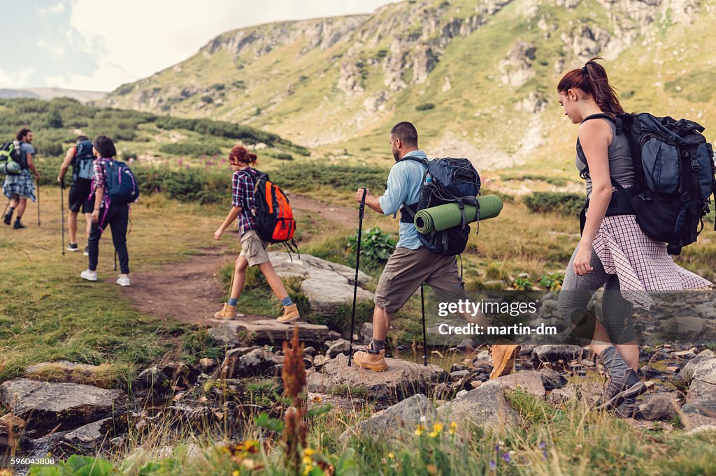 Nordic walking with friends