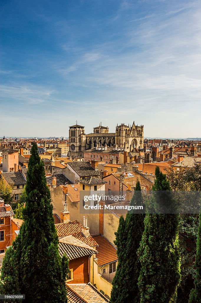 Cathedrale (cathedral) de St-Jean and the roofs