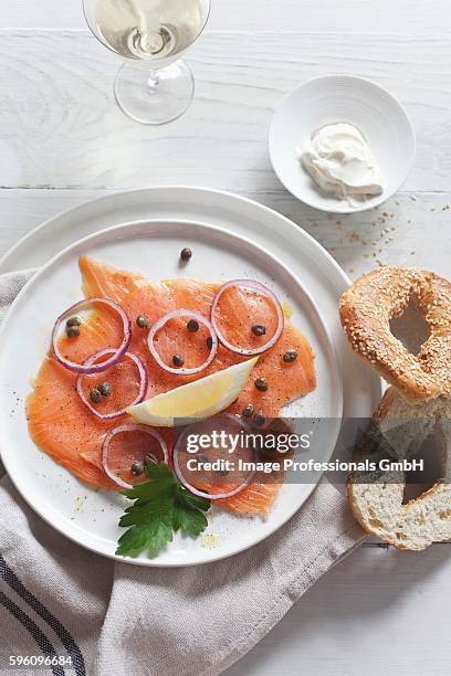 314 Smoked Salmon And Capers Stock Photos, High-Res Pictures, and