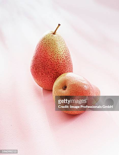 two forelle pears - forelle foto e immagini stock