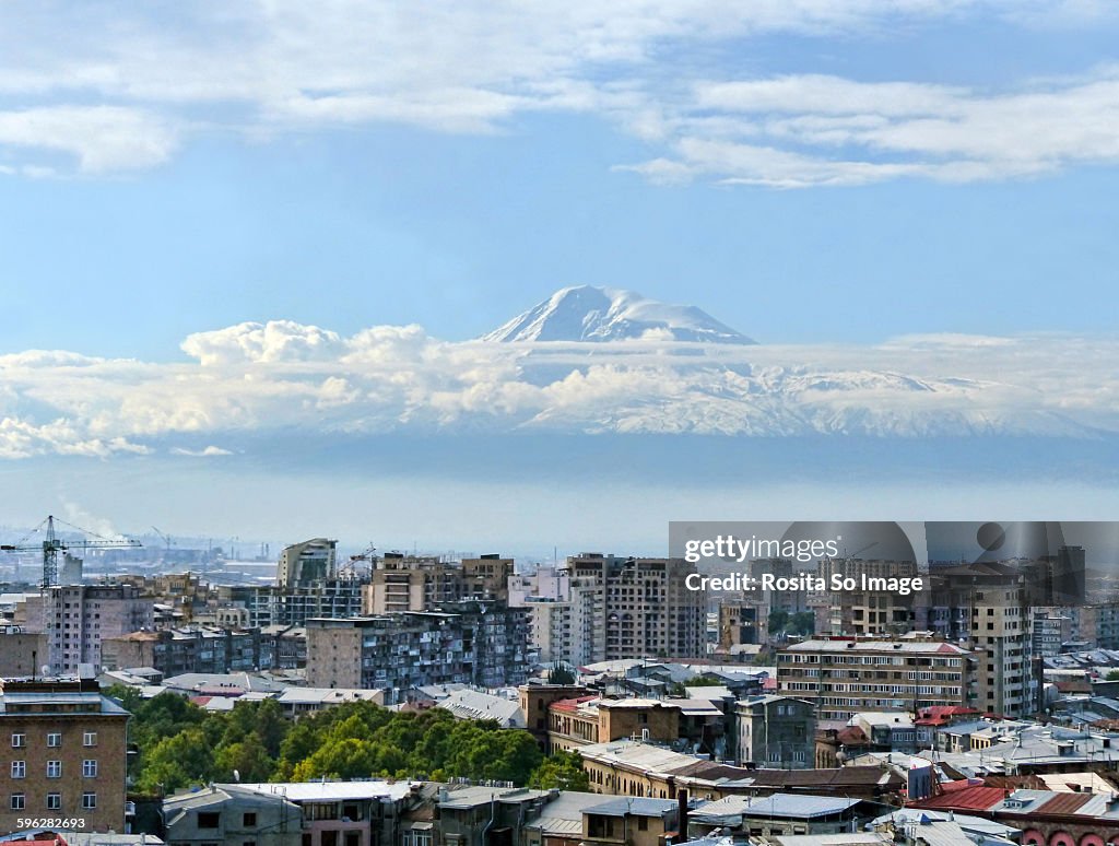 Mount Ararat and Yerevan, Armenia