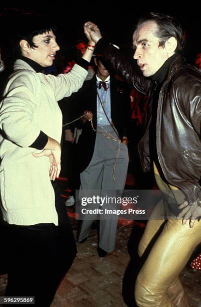 Liza Minnelli and Rudolf Nureyev circa 1979 in New York City.