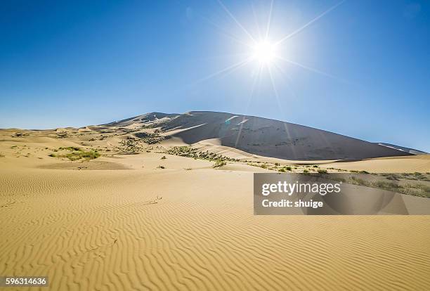 inner mongolia he lin dan way in the desert - physical geography ストックフォトと画像