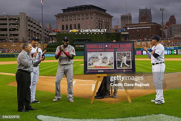 Executive Vice President of Baseball Operations & General Manager Al Avila, Miguel Cabrera of the Detroit Tigers, David Ortiz of the Boston Red Sox,...