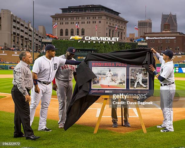 Executive Vice President of Baseball Operations & General Manager Al Avila, Miguel Cabrera of the Detroit Tigers, David Ortiz of the Boston Red Sox,...
