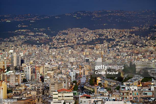 east beirut - libanon midden oosten stockfoto's en -beelden