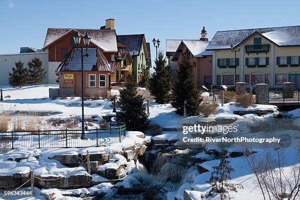 river place shopping district, frankenmuth, michigan - saginaw michigan stock pictures, royalty-free photos & images