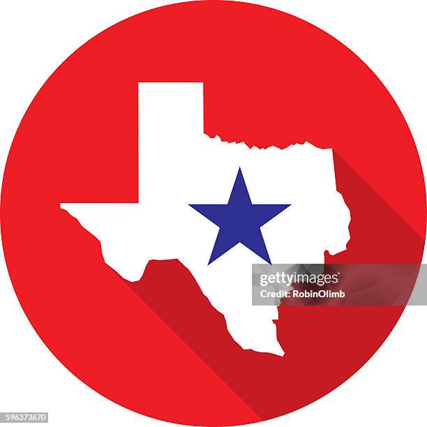 red texas icon - gulf coast states stock illustrations