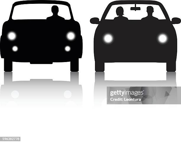 cars - front view stock illustrations