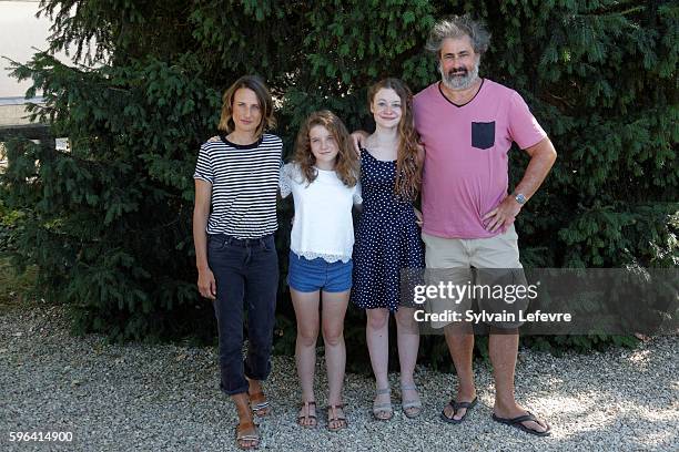 Camille Cottin, Fanie Zanini, Heloise Dugas and Gustave Kervern attends 9th Angouleme French-Speaking Film Festival on August 27, 2016 in Angouleme,...