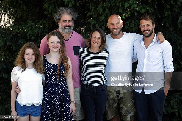 Heloise Dugas, Fanie Zanini, Gustave Kervern, Camille Cottin, Franck Gastambide and Mathieu Métral attend 9th Angouleme French-Speaking Film Festival...