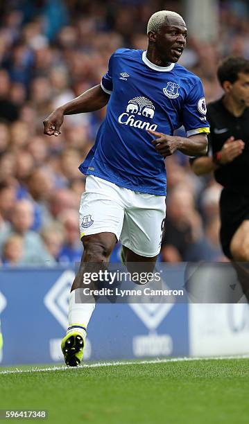 Arouna Kone of Everton during the Premier League match between Everton and Stoke City at Goodison Park on August 27, 2016 in Liverpool, England.