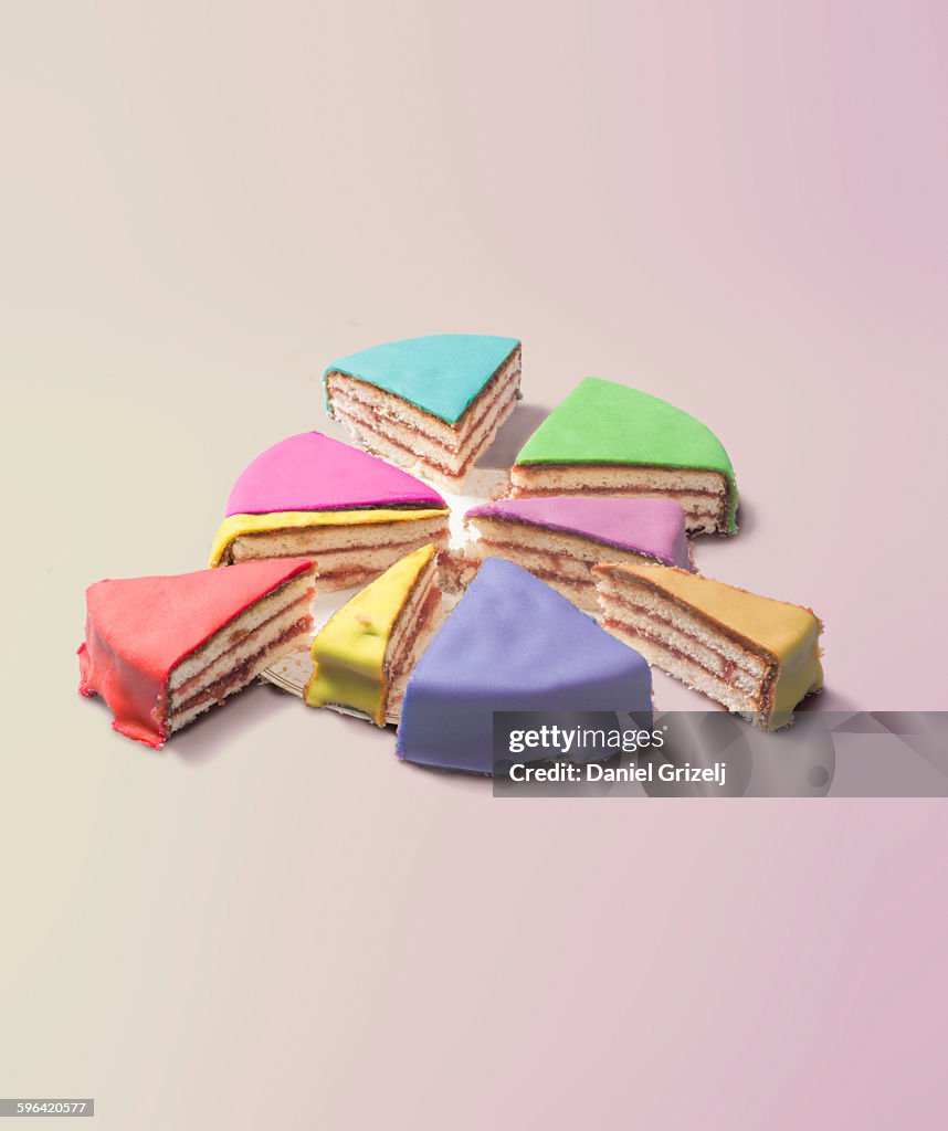 Piece of cake circle chart