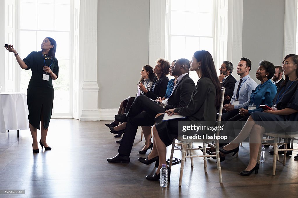 Group of people at a business conference