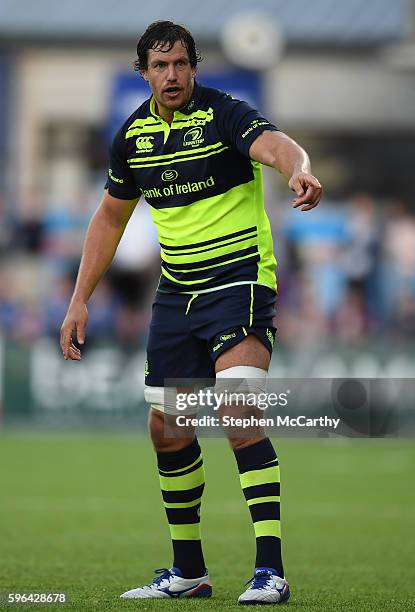 Dublin , Ireland - 26 August 2016; Mike McCarthy of Leinster during the Pre-Season Friendly match between Leinster and Bath at Donnybrook Stadium in...