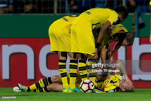 Trier, Germany , DFB-Pokal 1. Runde, SV Eintracht Tier 05 - BV Borussia Dortmund, 0:3, Andre Schuerrle am boden