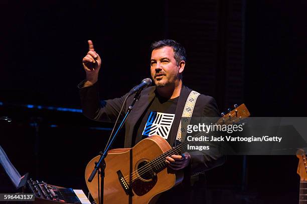 American Pop musician Duncan Sheik performs at Carnegie Hall's Zankel Hall, New York, New York, November 21, 2015.