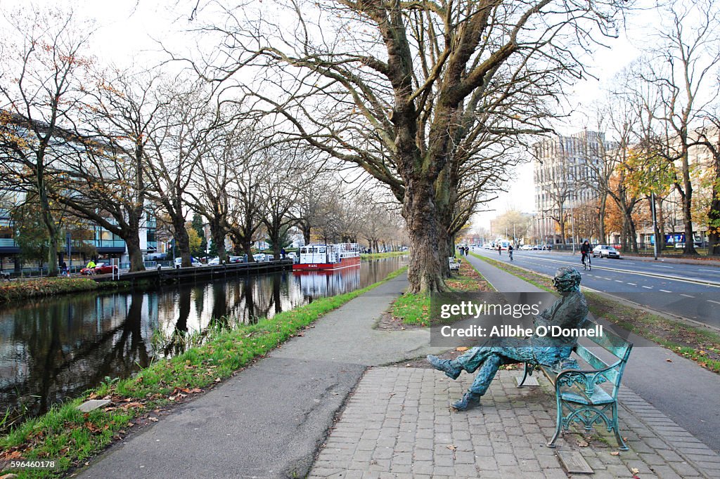 Patrick Kavanagh Statue, Grand Canal, Dublin, Ireland