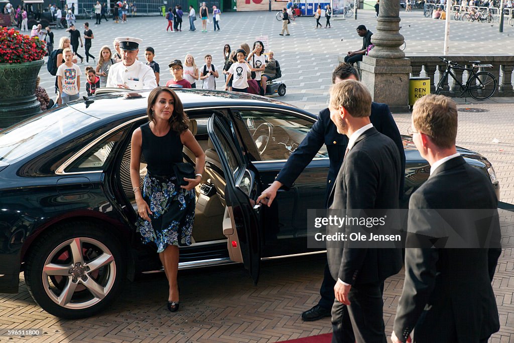 Danish Princess Marie Attends Opening Of Summit Meeting "Better Food For More People" in Copenhagen.