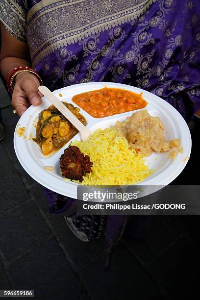 vegetarian meal offered by iskcon at the end of the charriot festival. - rath yatra stock pictures, royalty-free photos & images