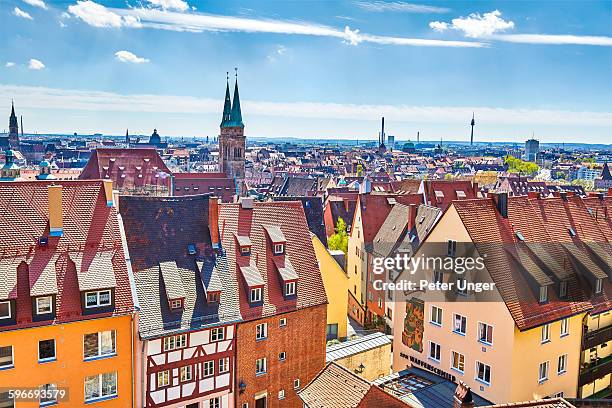 view of nuremberg, germany - nuremberg stock-fotos und bilder