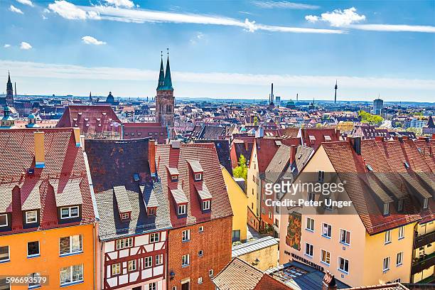 view of nuremberg, germany - nuremberg stock pictures, royalty-free photos & images