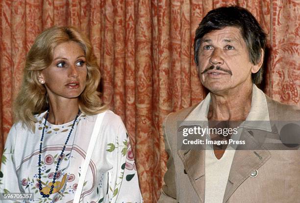 Charles Bronson and Jill Ireland circa 1981 in Los Angeles, California.