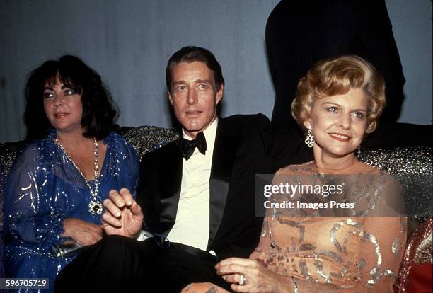 Elizabeth Taylor, Halston and Betty Ford at Studio 54 circa 1979 in New York City.