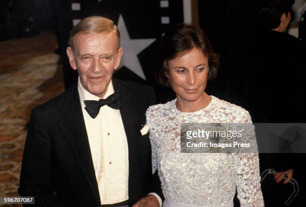 Fred Astaire and Robyn Smith attends the AFI Life Achievement Awards honoring Fred Astaire at the Beverly Hilton circa 1981 in Beverly Hills,...