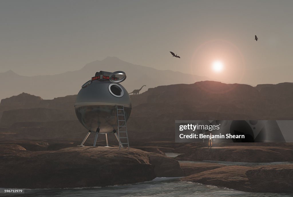 Time machine visits prehistoric era