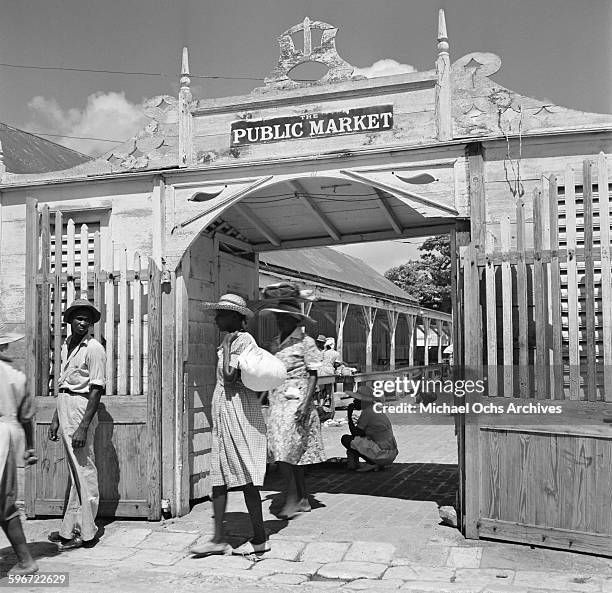 View Public Market in Charlotte Amalie, St. Thomas, US Virgin Islands.