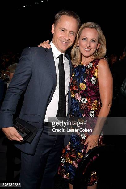 Actors Chad Lowe and Marlee Matlin attend The Comedy Central Roast of Rob Lowe at Sony Studios on August 27, 2016 in Los Angeles, California. The...