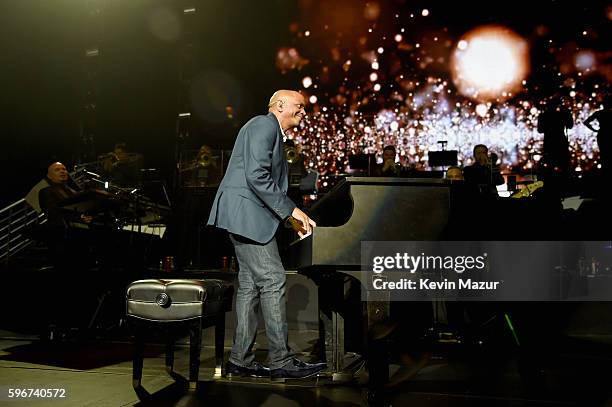 Sergio George performs onstage with Marc Anthony at Radio City Music Hall on August 27, 2016 in New York City.